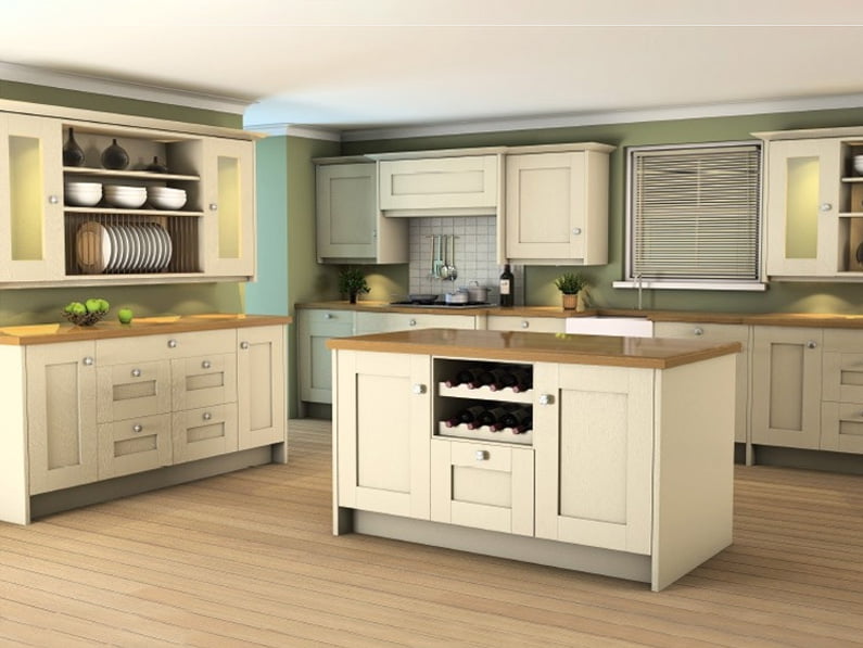 Shaker painted ivory