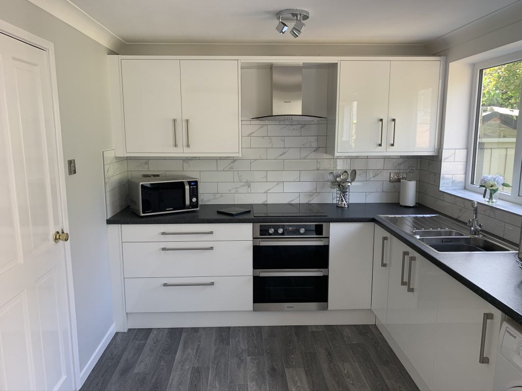 High Gloss White Kitchen 2 at Wingerworth, Chesterfield